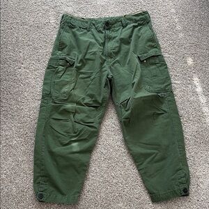 Diesel Green Cargo Pants Relaxed Fit